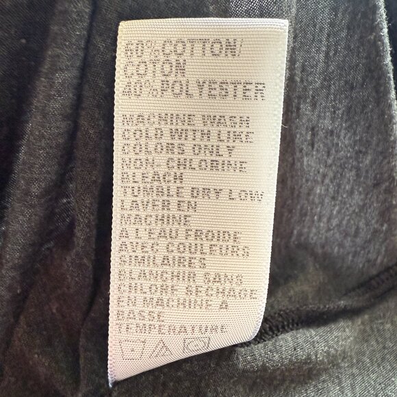 James Perse standard black stretchy 3/4 sleeve lightweight top blouse size 2 NWT - Picture 8 of 9